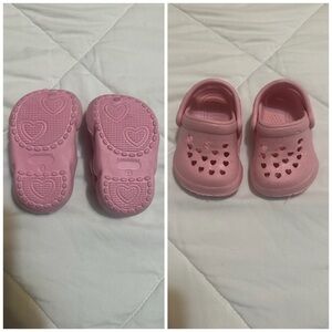 Pink Kids Shoes with Heart Design